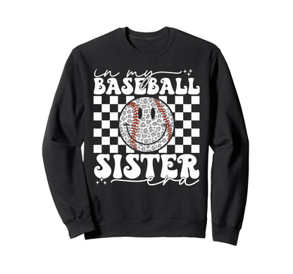 My Baseball Sister Era Leopard Sweatshirt - Custom Art Print Men Women - T-Shirt, Sweatshirt, Hoodie