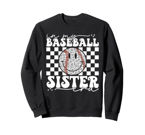 My Baseball Sister Era Leopard Sweatshirt - Custom Art Print Men Women - T-Shirt, Sweatshirt, Hoodie