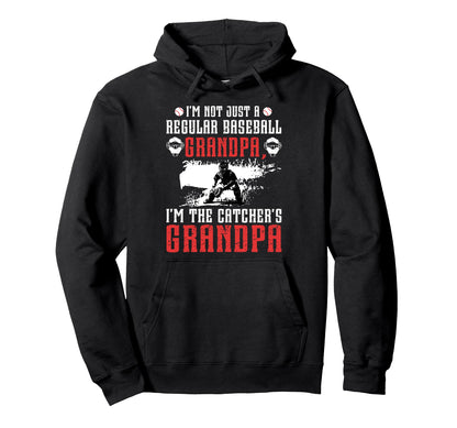 Im Baseball Catcher Grandpa Hoodie - Fun Novelty Design for Adults - T-Shirt, Sweatshirt, Hoodie