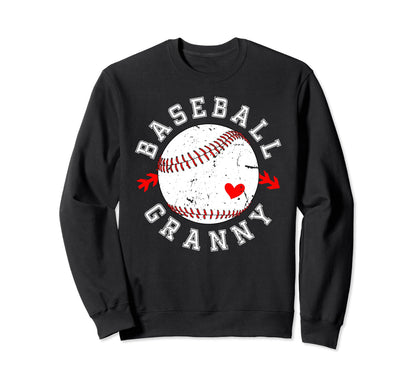 Baseball Granny Grandma Granny Sweatshirt - Fun Novelty Design Men Women - T-Shirt, Sweatshirt, Hoodie