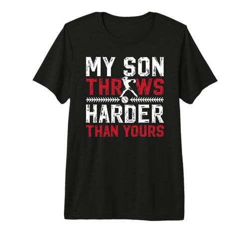 Mens Proud Baseball Pitcher Dad T-Shirt - Novelty Apparel Men Women - T-Shirt, Sweatshirt, Hoodie
