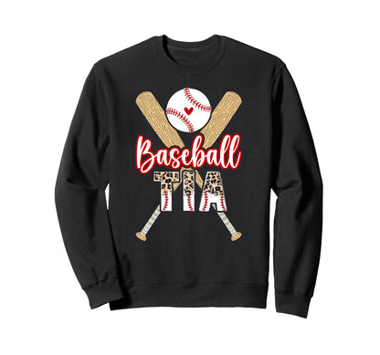 Baseball Tia Leopard Tia Sweatshirt - Aesthetic Graphic for Adults - T-Shirt, Sweatshirt, Hoodie