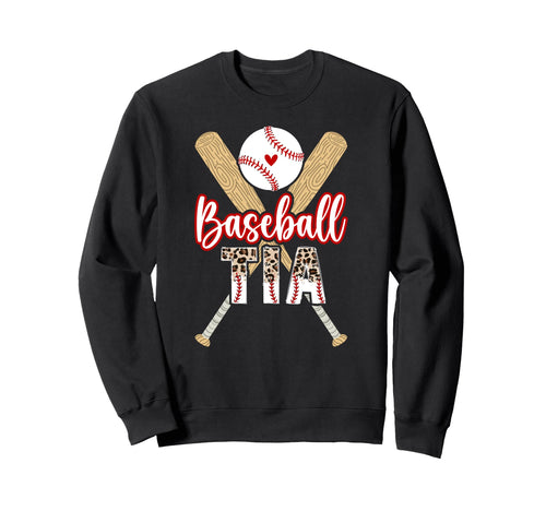 Baseball Tia Leopard Tia Sweatshirt - Aesthetic Graphic for Adults - T-Shirt, Sweatshirt, Hoodie