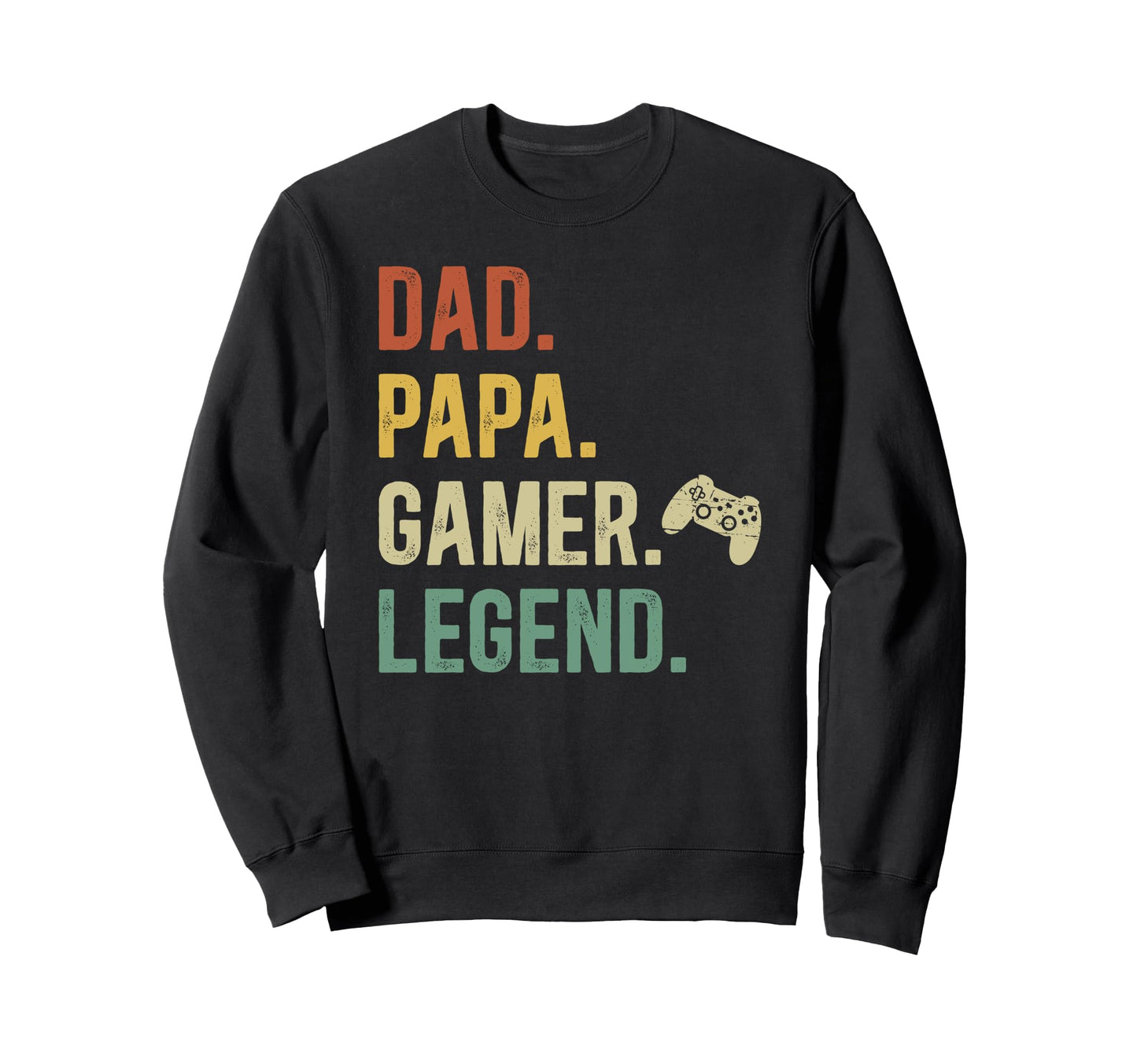 Dad Papa Gamer Papa Gaming Papa Sweatshirt - Trendy Graphic Men Women - T-Shirt, Sweatshirt, Hoodie