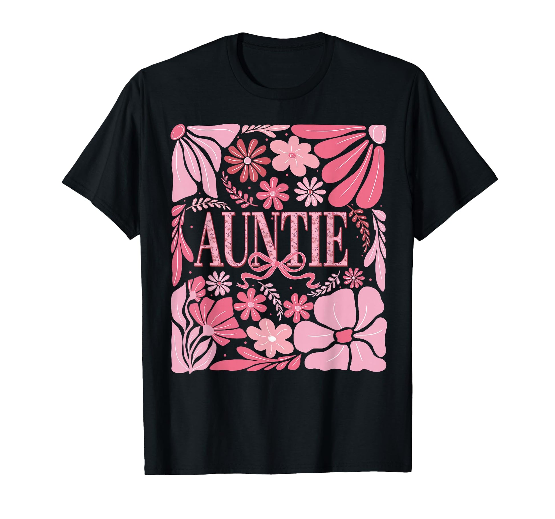 Floral Auntie Coquette Boho Aunt T-Shirt - Trendy Graphic for Adults - T-Shirt, Sweatshirt, Hoodie