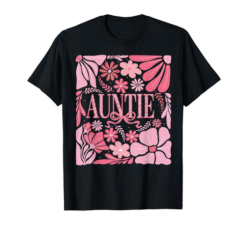 Floral Auntie Coquette Boho Aunt T-Shirt - Trendy Graphic for Adults - T-Shirt, Sweatshirt, Hoodie