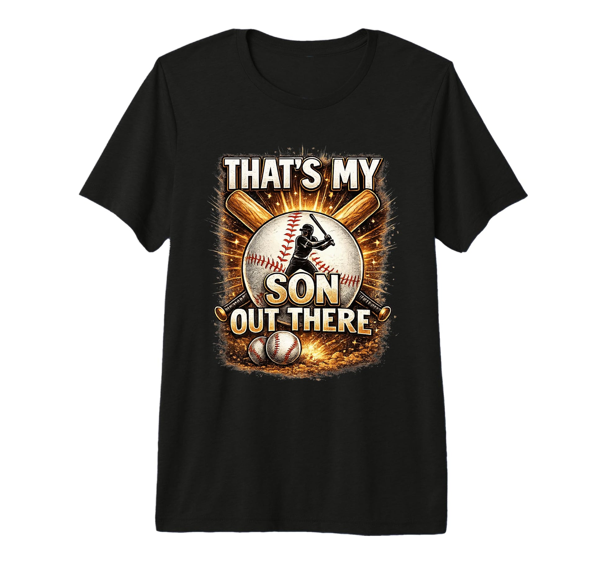 Thats My Sons Baseball Dad Mom Parent T-Shirt - Minimalist Print Men Women - T-Shirt, Sweatshirt, Hoodie