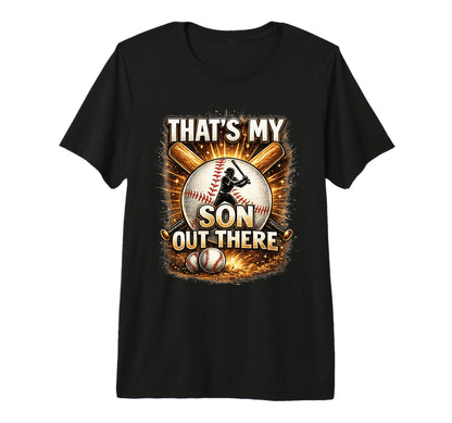 Thats My Sons Baseball Dad Mom Parent T-Shirt - Minimalist Print Men Women - T-Shirt, Sweatshirt, Hoodie