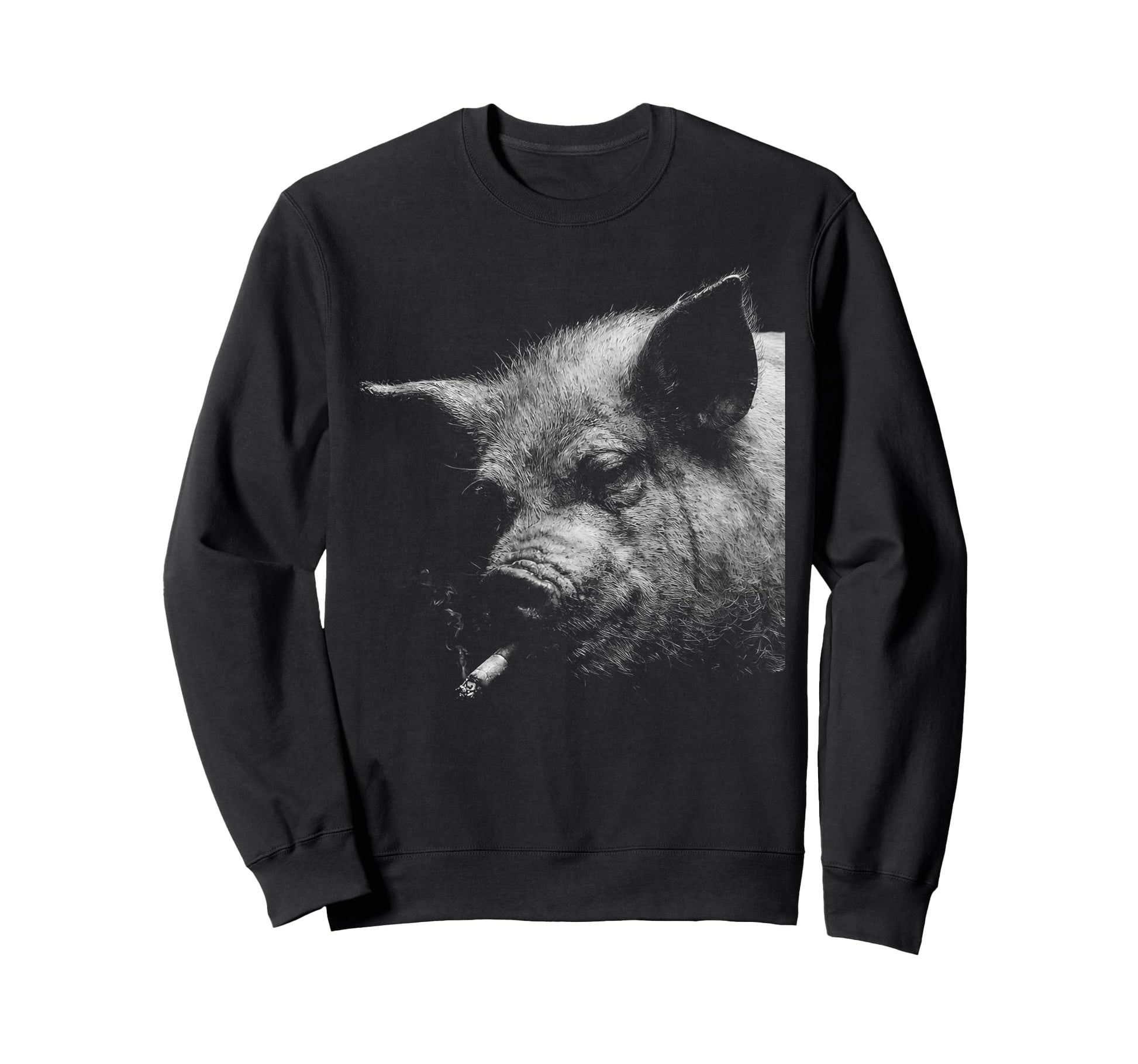 Grunge Cigarette Pig Meme 90S Sweatshirt - Aesthetic Graphic Unisex - T-Shirt, Sweatshirt, Hoodie