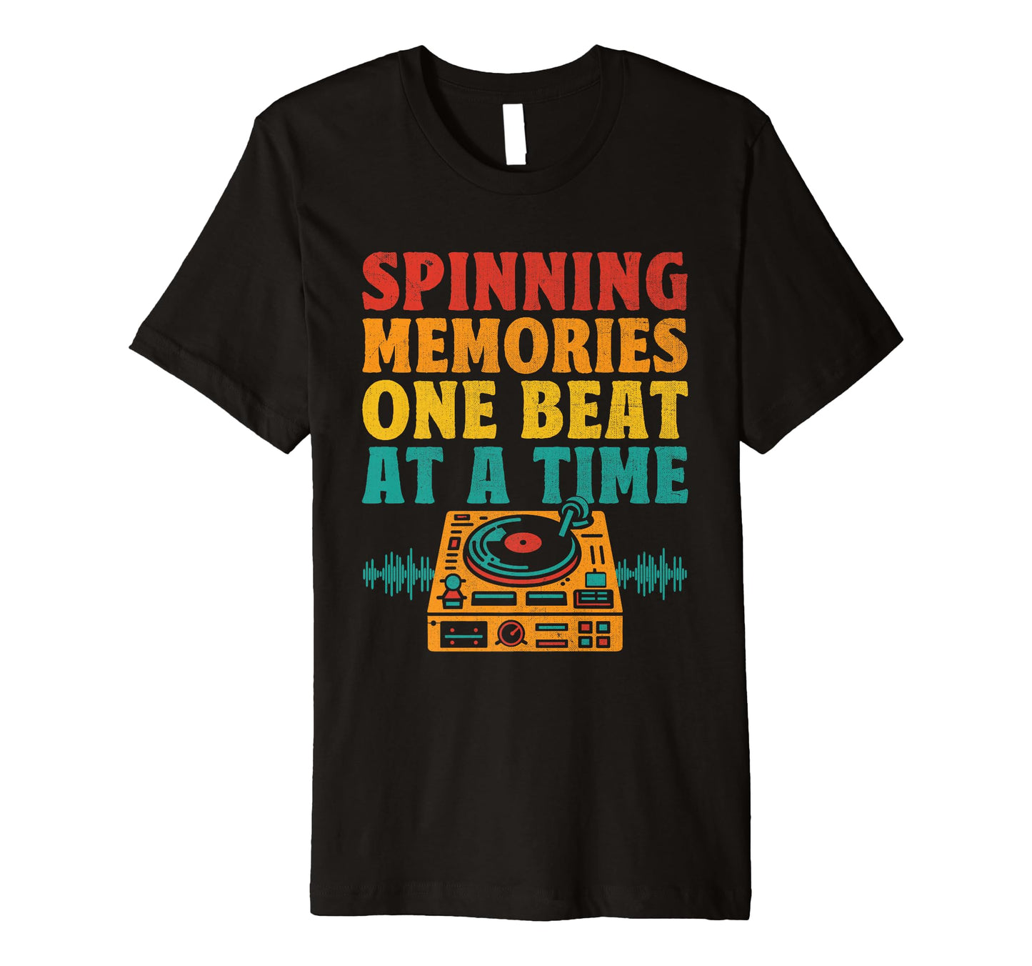 Funny Old School Dj Equipment Table T-Shirt - Casual Everyday Wear Unisex - T-Shirt, Sweatshirt, Hoodie