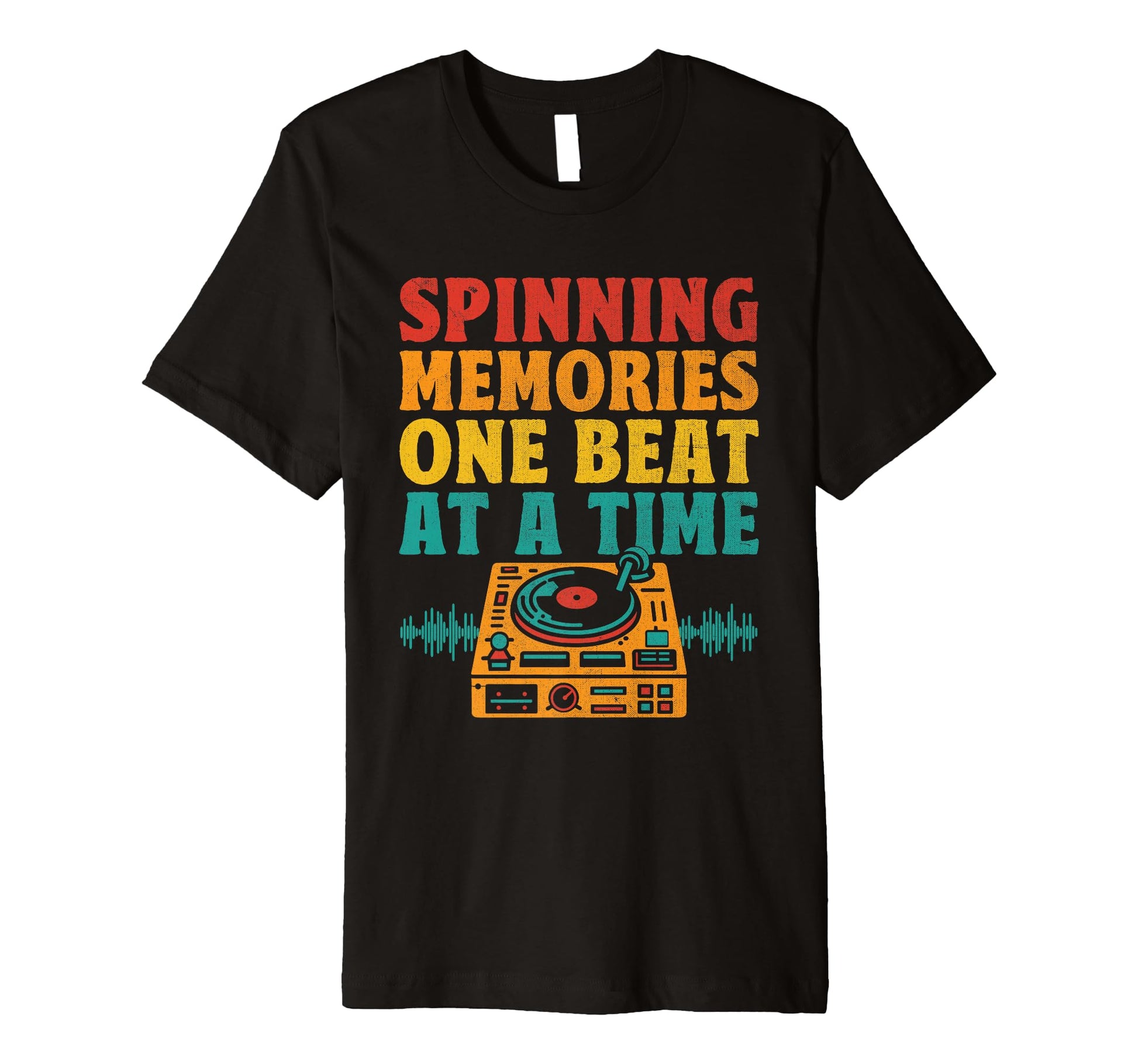 Funny Old School Dj Equipment Table T-Shirt - Casual Everyday Wear Unisex - T-Shirt, Sweatshirt, Hoodie