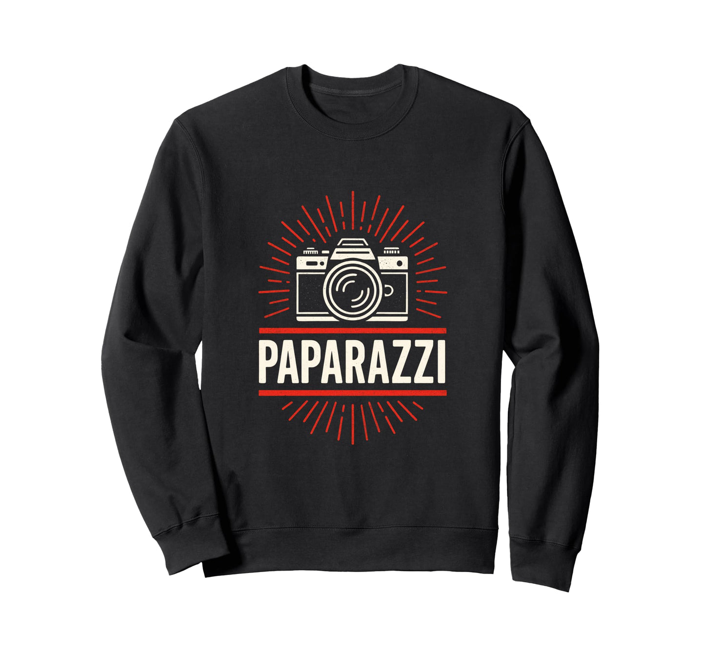 Paparazzi Camera Photography Sweatshirt - Casual Everyday Wear Men Women - T-Shirt, Sweatshirt, Hoodie