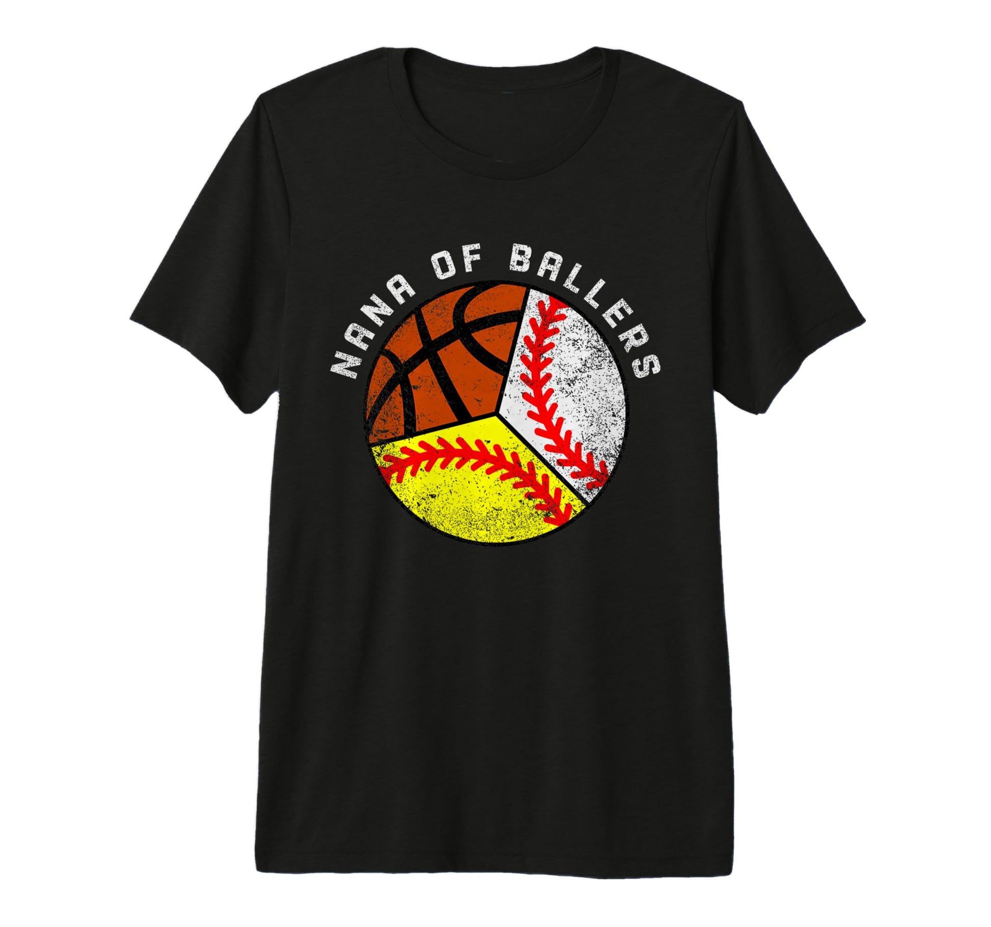 Nana Ballers Funny Baseball Softball T-Shirt - Novelty Apparel for Adults - T-Shirt, Sweatshirt, Hoodie