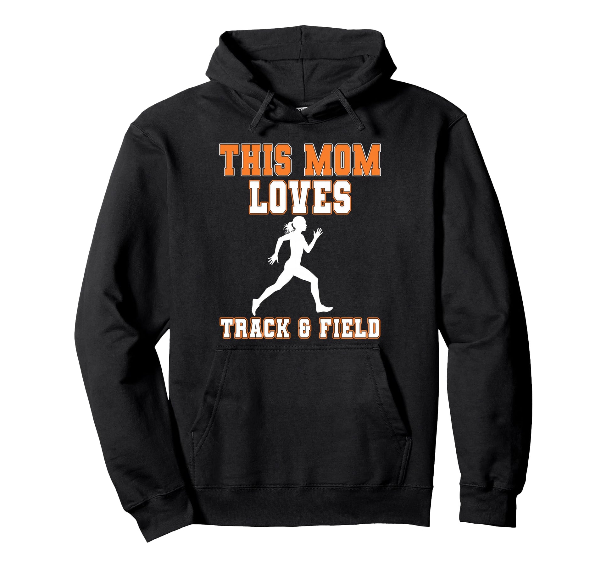 This Mom Loves Track Field Game Day Sports Hoodie - Graphic Print Unisex - T-Shirt, Sweatshirt, Hoodie