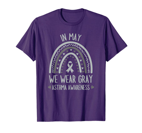 May We Wear Gray Asthma Awareness T-Shirt - Streetwear Style for Adults - T-Shirt, Sweatshirt, Hoodie