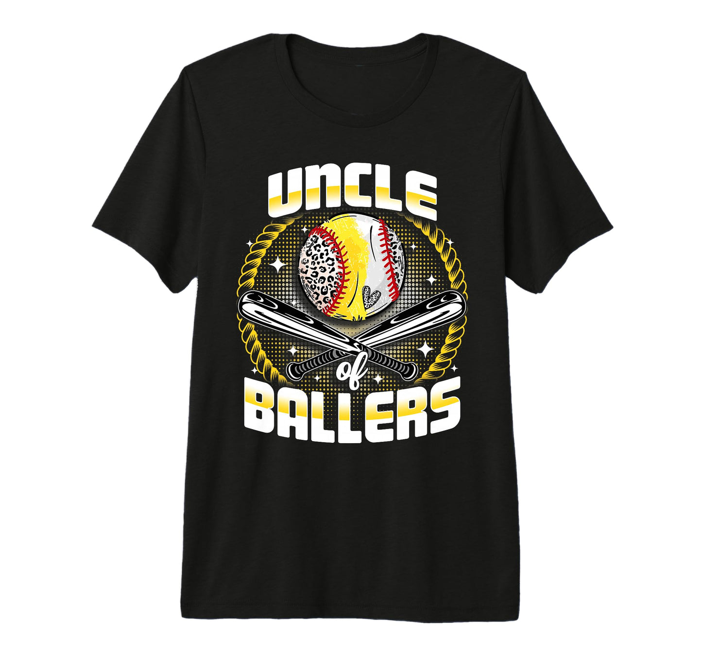 Baseball Softball Uncle Ballers T-Shirt - Custom Art Print Men Women - T-Shirt, Sweatshirt, Hoodie