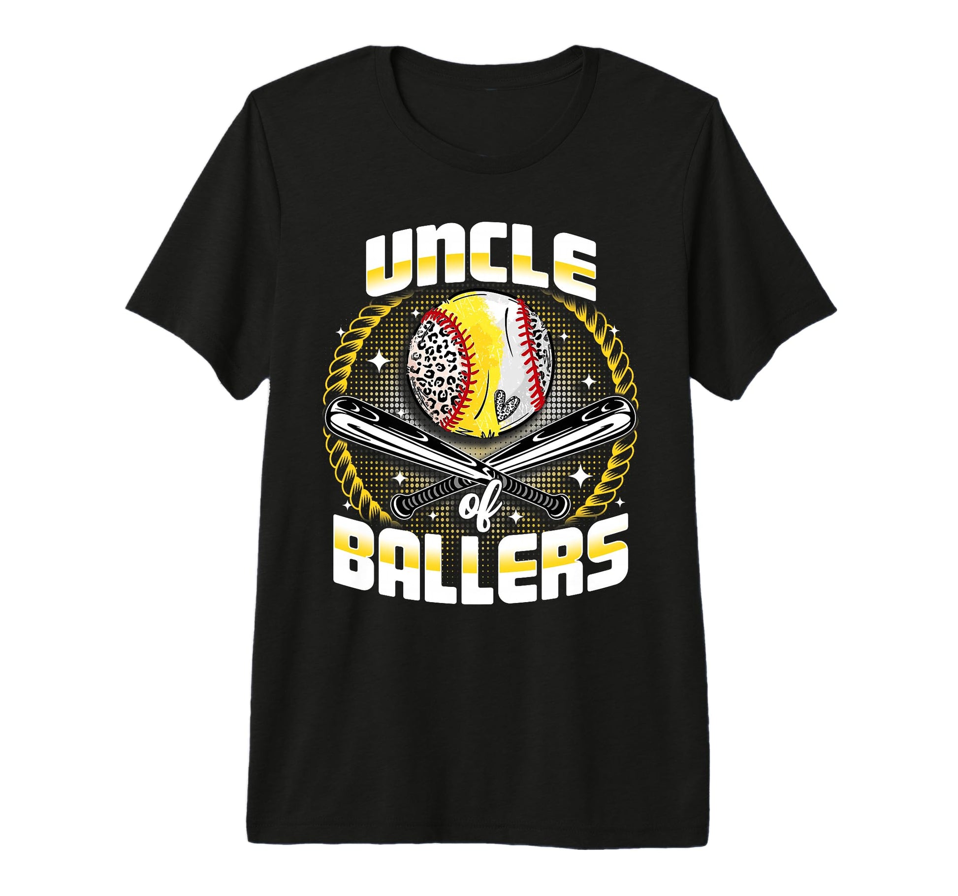 Baseball Softball Uncle Ballers T-Shirt - Custom Art Print Men Women - T-Shirt, Sweatshirt, Hoodie