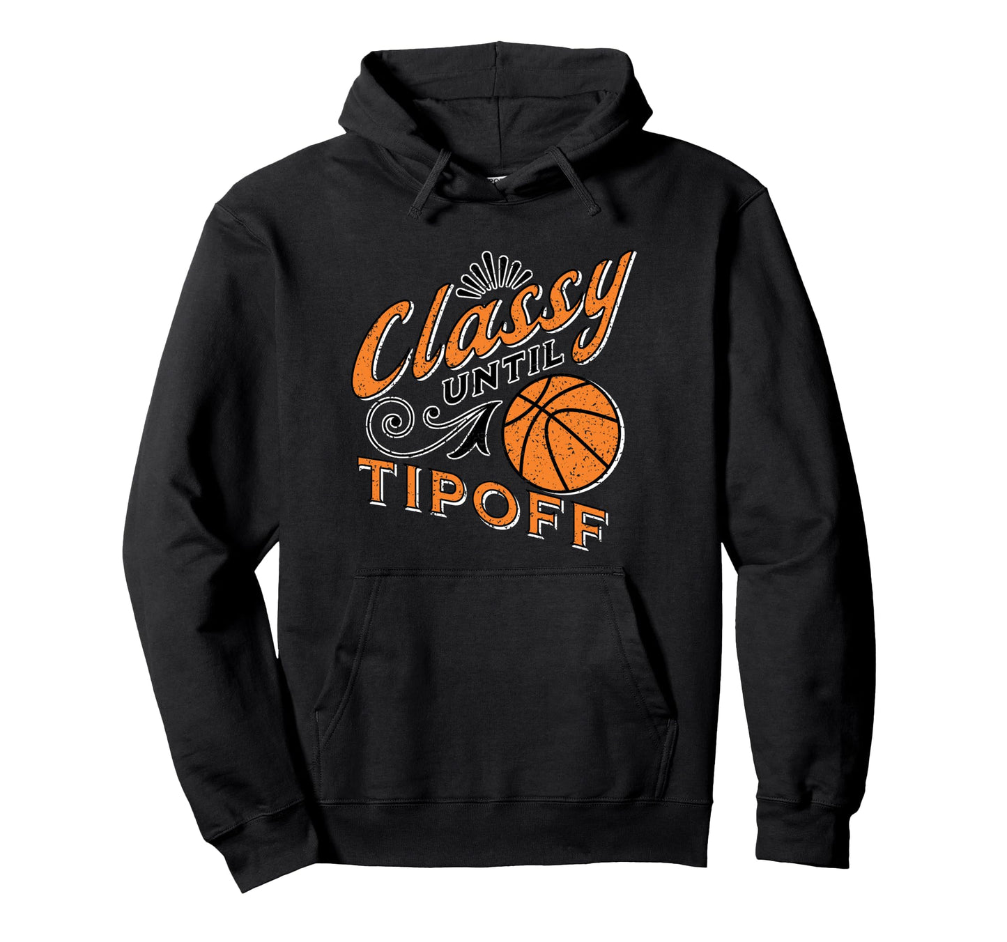 Classy Orange Basketball Gift Basketball Hoodie - Minimalist Print Unisex - T-Shirt, Sweatshirt, Hoodie