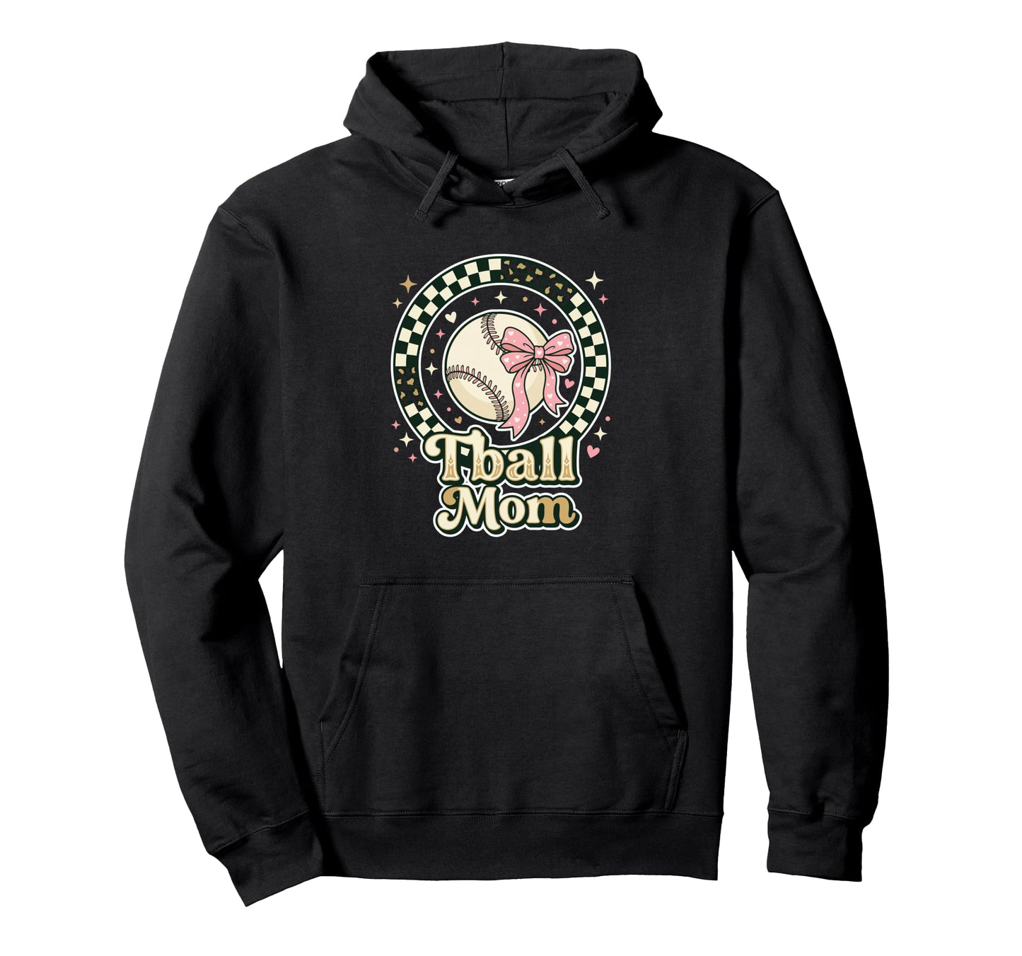 Tball Mom Fastpitch Softball Spectator Hoodie - Novelty Apparel for Adults - T-Shirt, Sweatshirt, Hoodie