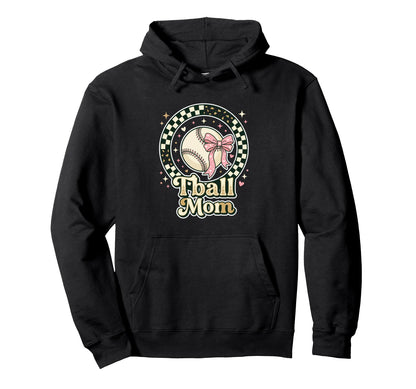 Tball Mom Fastpitch Softball Spectator Hoodie - Novelty Apparel for Adults - T-Shirt, Sweatshirt, Hoodie