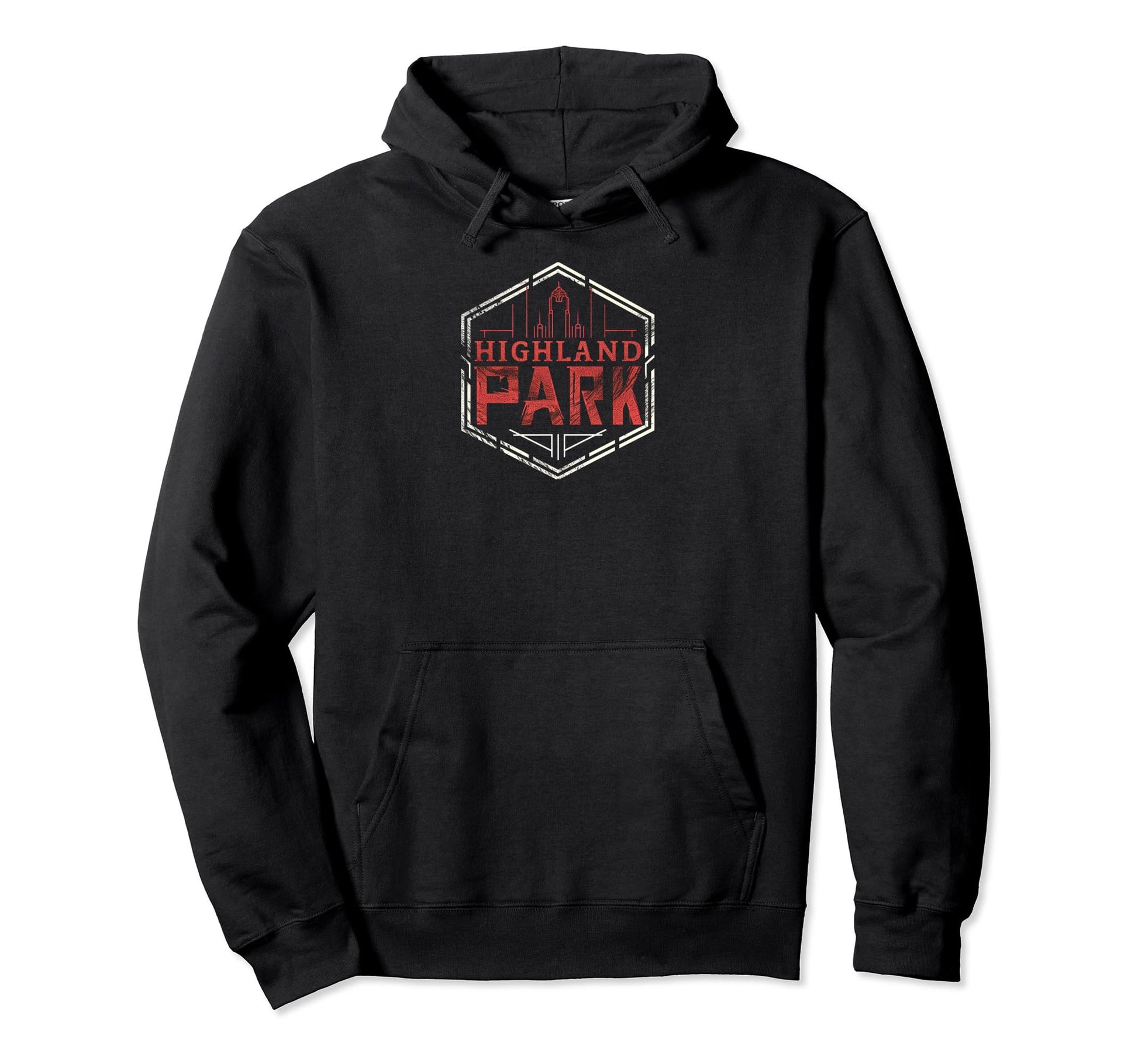Highland Park Grit 90S Grunge Hoodie - Aesthetic Graphic for Adults - T-Shirt, Sweatshirt, Hoodie