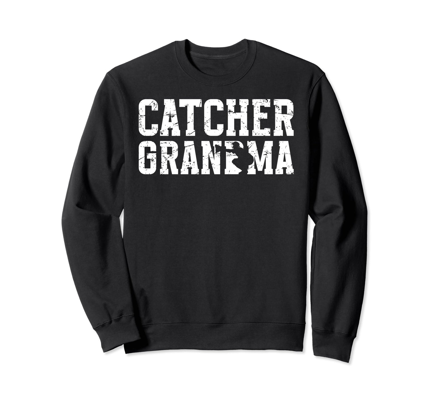 Baseball Catcher Grandma Baseball Sweatshirt - Unique Graphic Unisex - T-Shirt, Sweatshirt, Hoodie