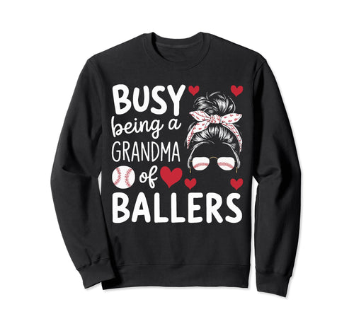 Baseball Grandma Grandmother Granny Sweatshirt - Graphic Print Men Women - T-Shirt, Sweatshirt, Hoodie