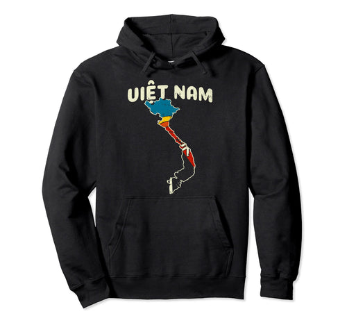 Vietnam Vietnamese Country Rainbow 70S Hoodie - Trendy Graphic for Adults - T-Shirt, Sweatshirt, Hoodie