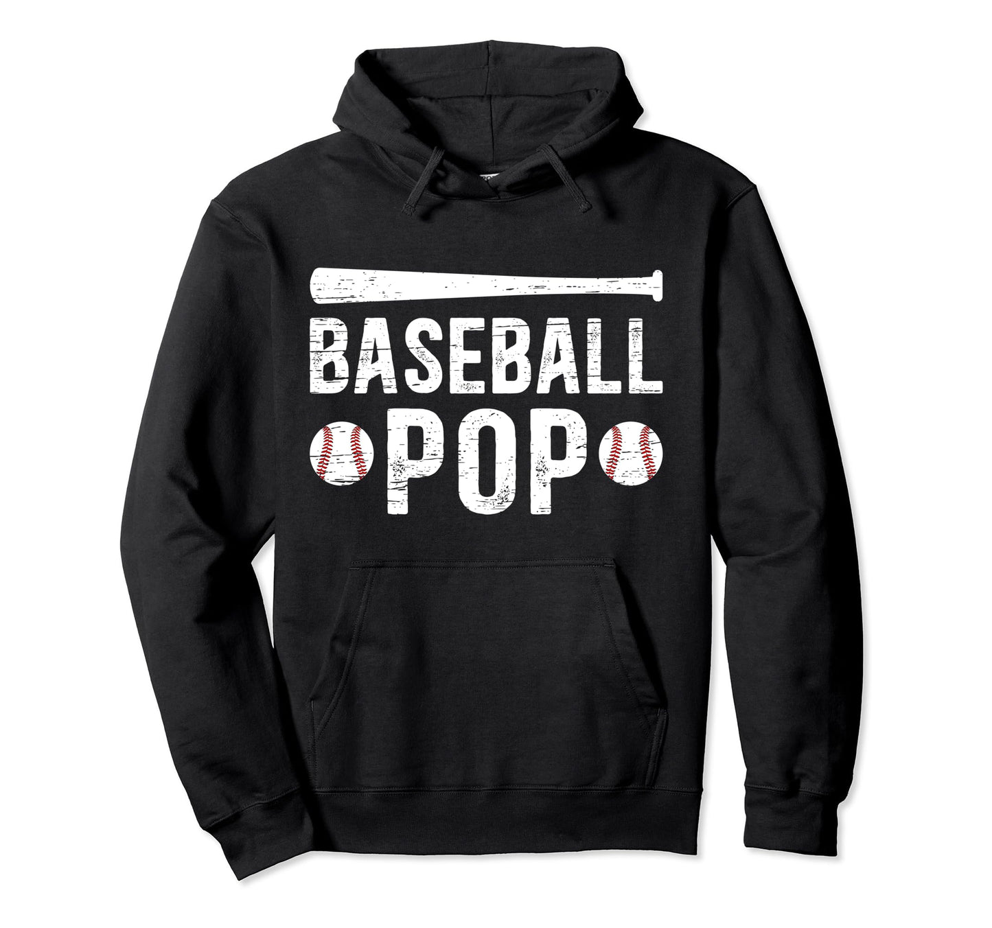 Baseball Pop Proud Grandpa Pop Baseball Hoodie - Unique Graphic for Adults - T-Shirt, Sweatshirt, Hoodie