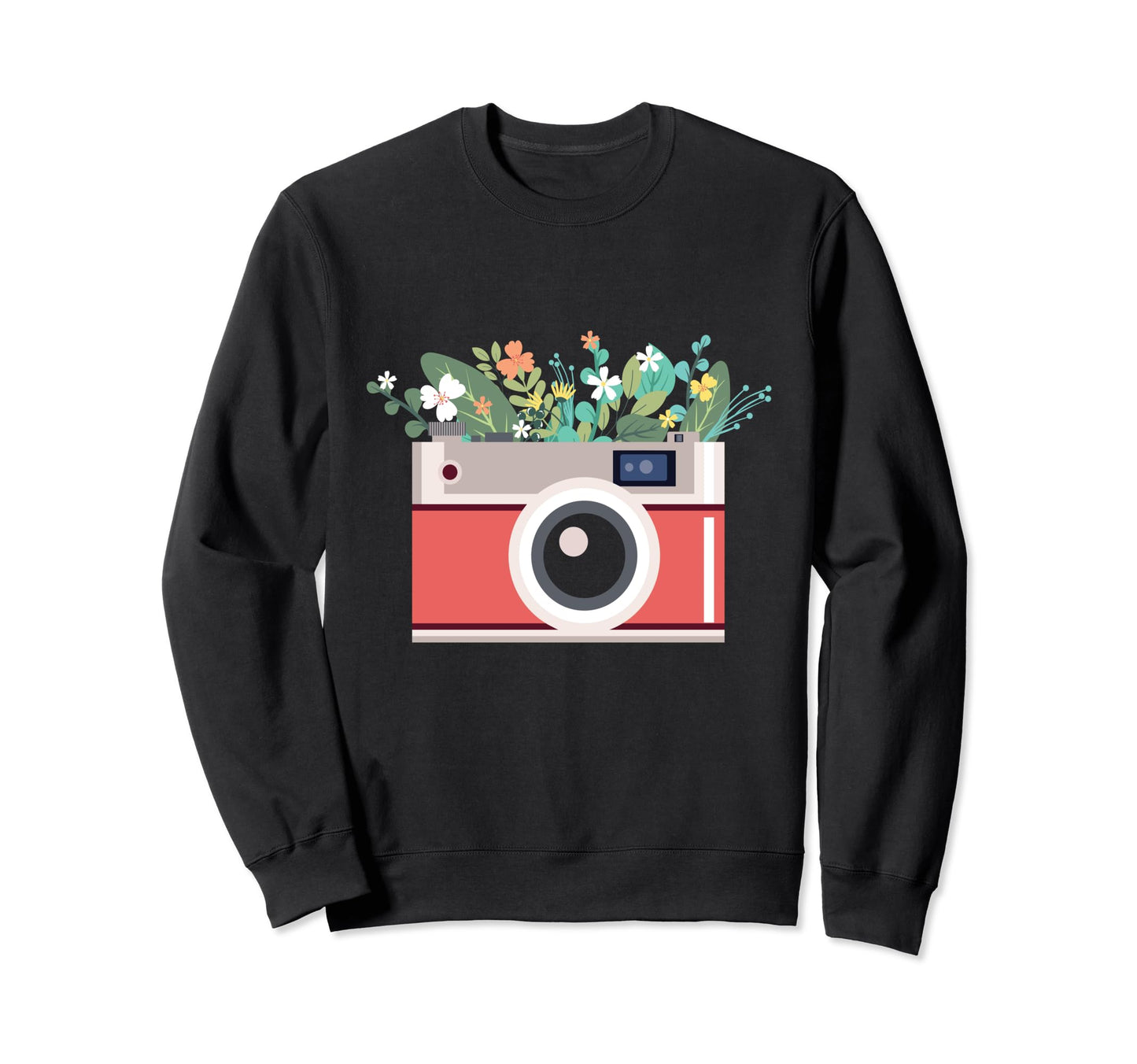 Camera Photography Photo Flowers Sweatshirt - Streetwear Style Men Women - T-Shirt, Sweatshirt, Hoodie