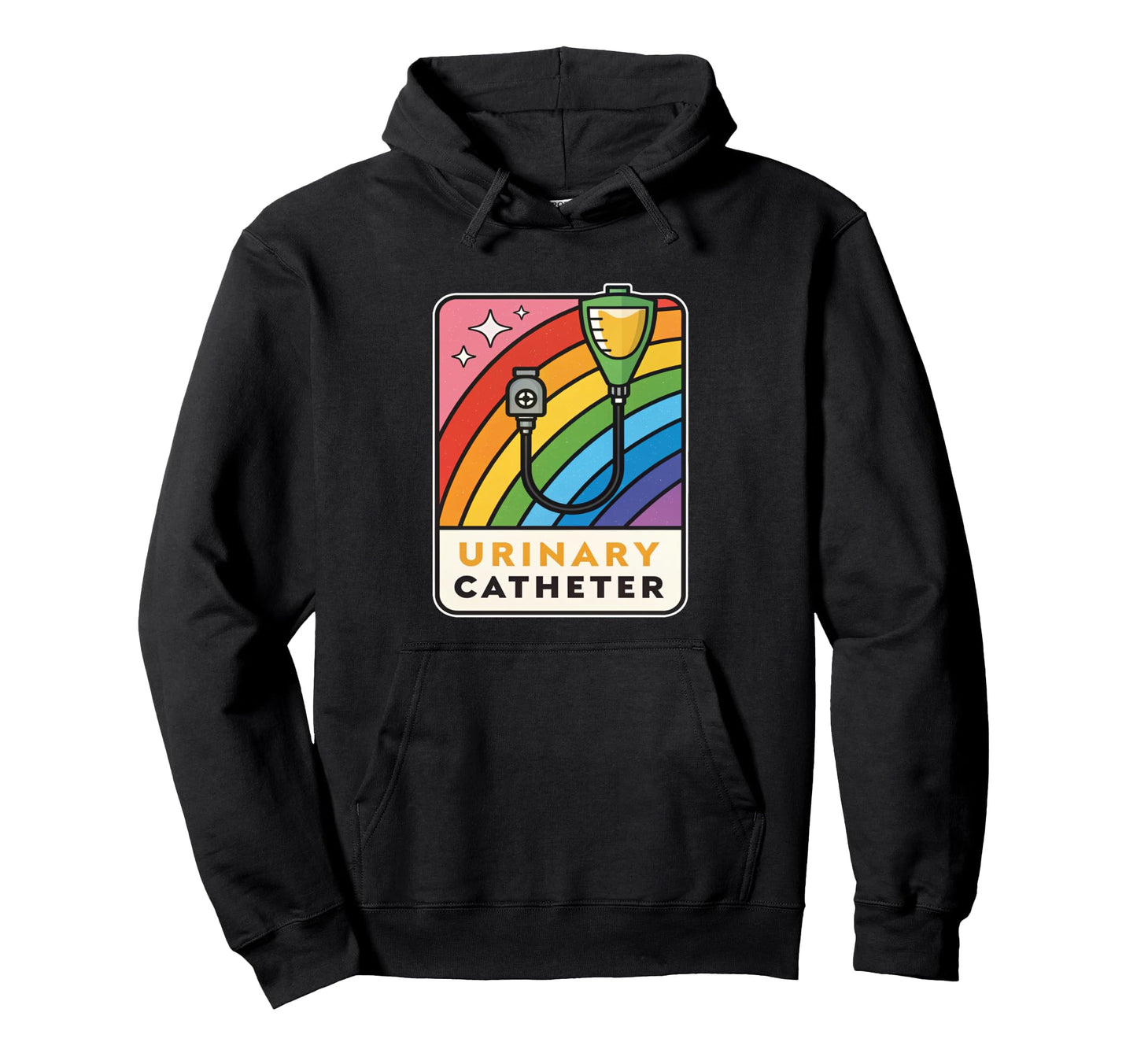 Rainbow Urinary Catheter Medical Hoodie - Streetwear Style Men Women - T-Shirt, Sweatshirt, Hoodie