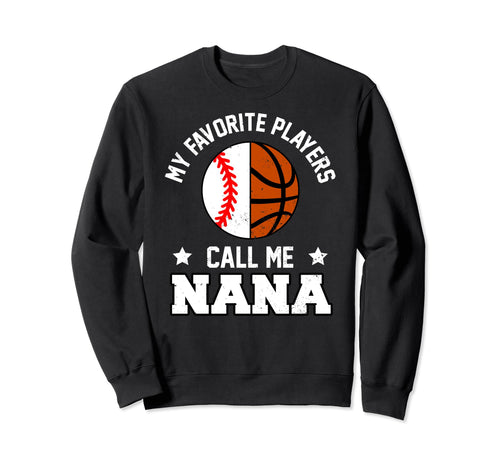 My Favorites Baseball Basketball Sweatshirt - Fun Novelty Design Unisex - T-Shirt, Sweatshirt, Hoodie