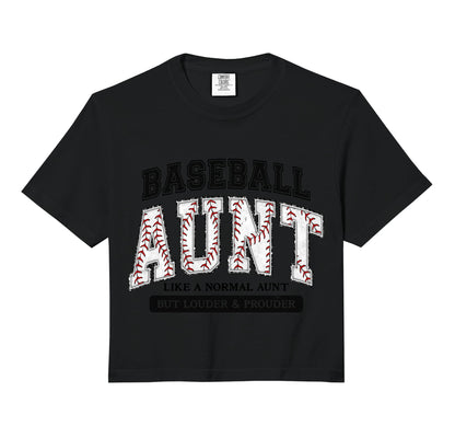 Baseball Aunt Like Normal Aunt But Louder Hoodie - Custom Art Print Unisex - T-Shirt, Sweatshirt, Hoodie