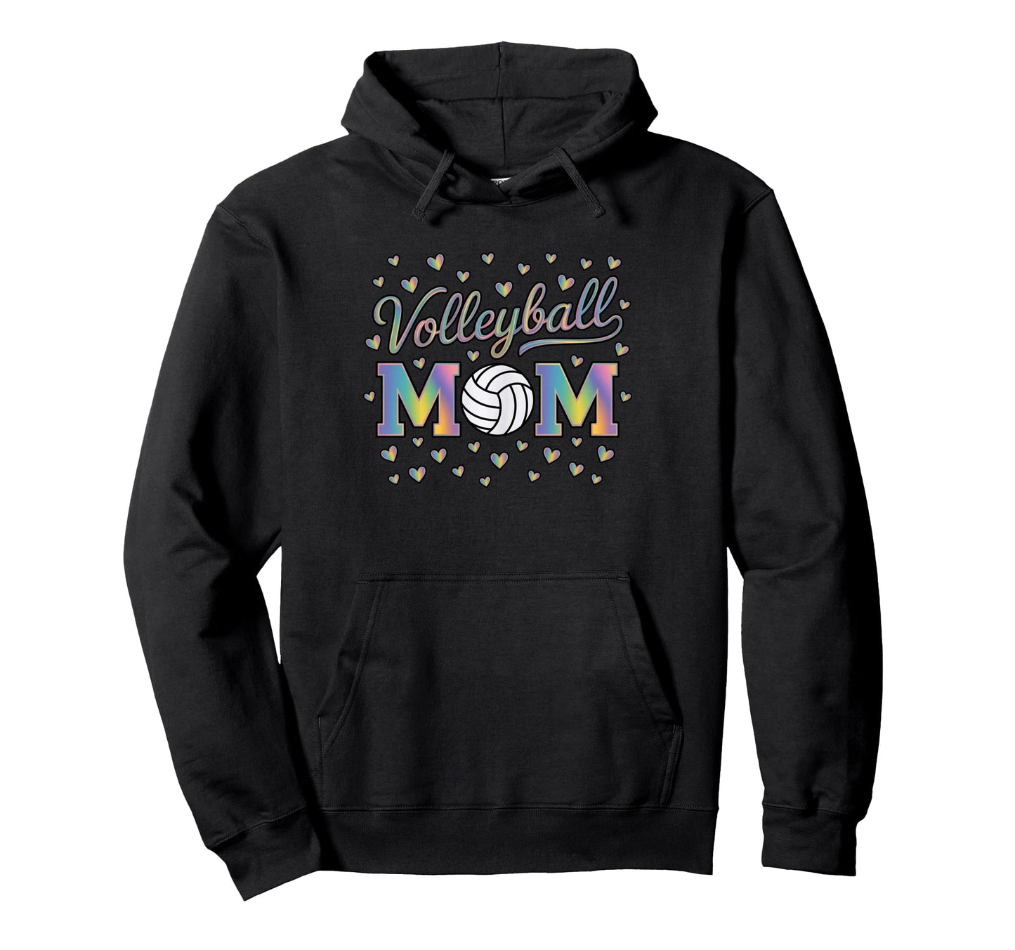 Volleyball Mom Heart Mothers Day Hoodie - Custom Art Print Men Women - T-Shirt, Sweatshirt, Hoodie