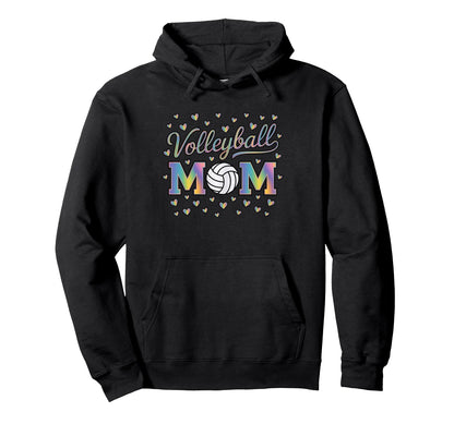 Volleyball Mom Heart Mothers Day Hoodie - Custom Art Print Men Women - T-Shirt, Sweatshirt, Hoodie