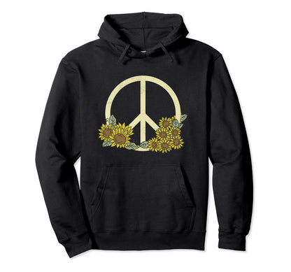 Peace Love Hippie Rastafari Peace Hoodie - Casual Everyday Wear Unisex - T-Shirt, Sweatshirt, Hoodie