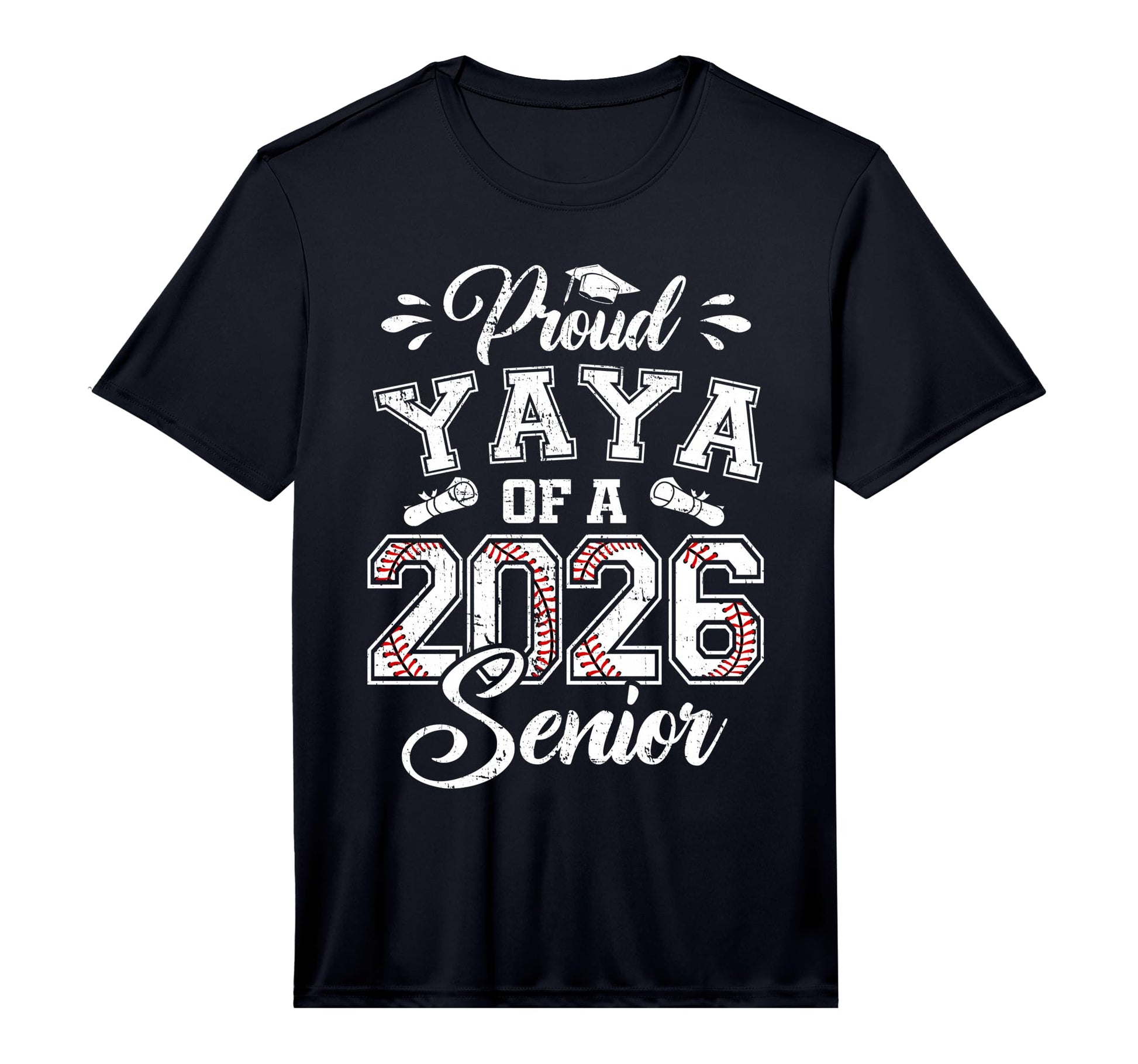 Mens Proud Yaya 2026 Senior Baseball T-Shirt - Streetwear Style for Adults - T-Shirt, Sweatshirt, Hoodie