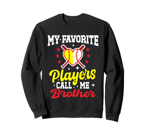 My Favorite Baseball Softball Players Sweatshirt - Custom Art Print Unisex - T-Shirt, Sweatshirt, Hoodie