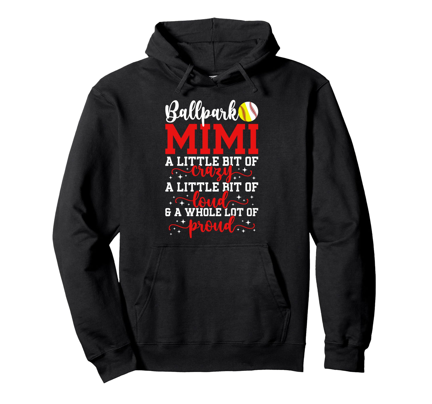 Ballpark Mimi Definition Baseball Hoodie - Trendy Graphic Men Women - T-Shirt, Sweatshirt, Hoodie