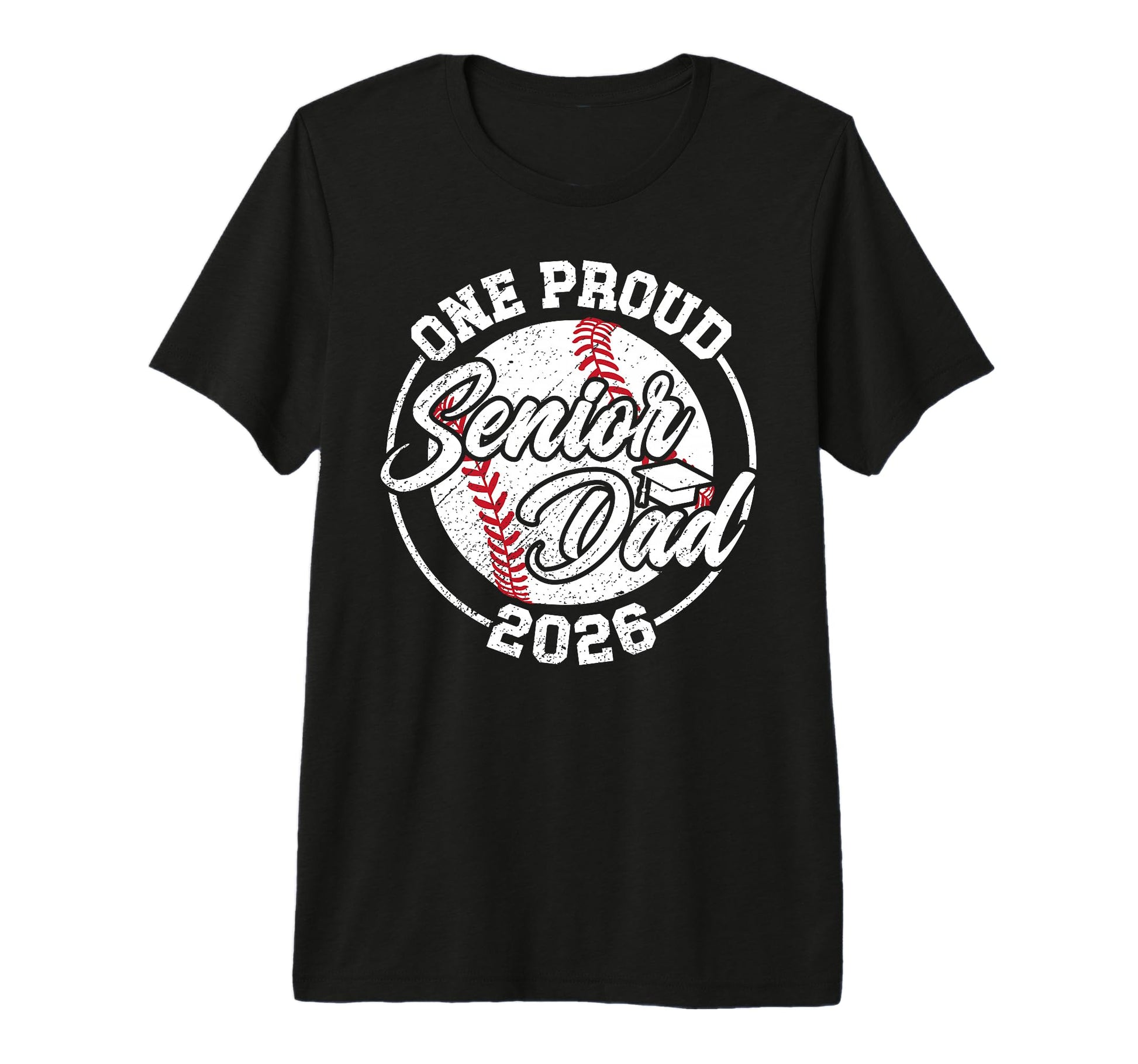 Mens One Proud Baseball Senior Dad T-Shirt - Streetwear Style for Adults - T-Shirt, Sweatshirt, Hoodie