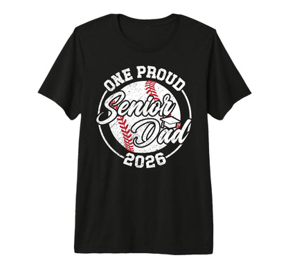Mens One Proud Baseball Senior Dad T-Shirt - Streetwear Style for Adults - T-Shirt, Sweatshirt, Hoodie