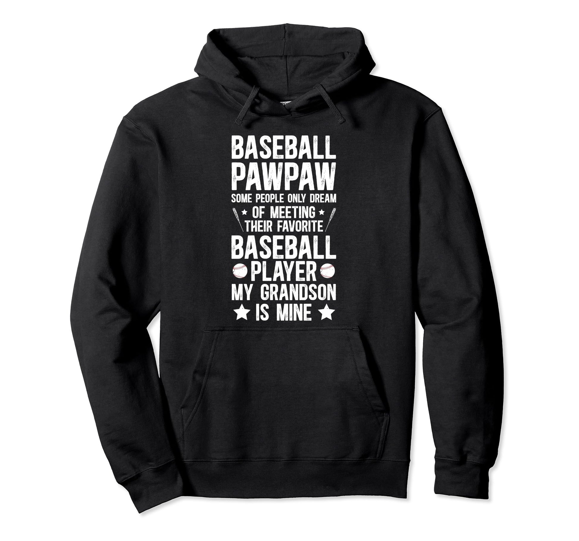 Favorite Baseball Player Pawpaw Hoodie - Novelty Apparel for Adults - T-Shirt, Sweatshirt, Hoodie