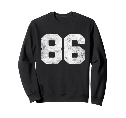 Lucky Number 86 Birthday Sports Sweatshirt - Graphic Print for Adults - T-Shirt, Sweatshirt, Hoodie