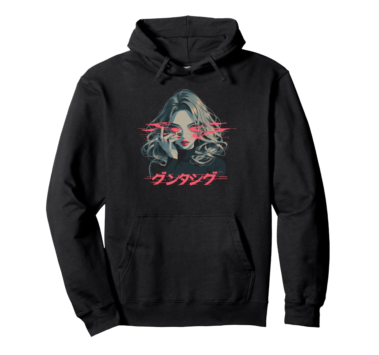 Goth Grunge Demon Anime Waifu Horror Alt Hoodie - Graphic Print Men Women - T-Shirt, Sweatshirt, Hoodie