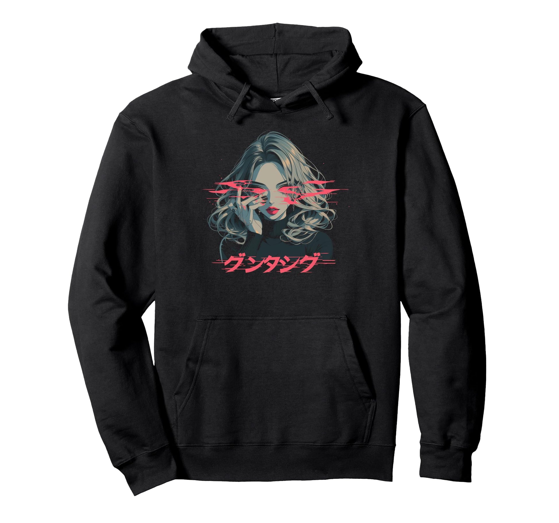 Goth Grunge Demon Anime Waifu Horror Alt Hoodie - Graphic Print Men Women - T-Shirt, Sweatshirt, Hoodie