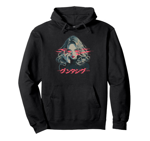 Goth Grunge Demon Anime Waifu Horror Alt Hoodie - Graphic Print Men Women - T-Shirt, Sweatshirt, Hoodie