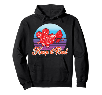 Keep It Reel Camera Enthusiast Hoodie - Casual Everyday Wear Unisex - T-Shirt, Sweatshirt, Hoodie