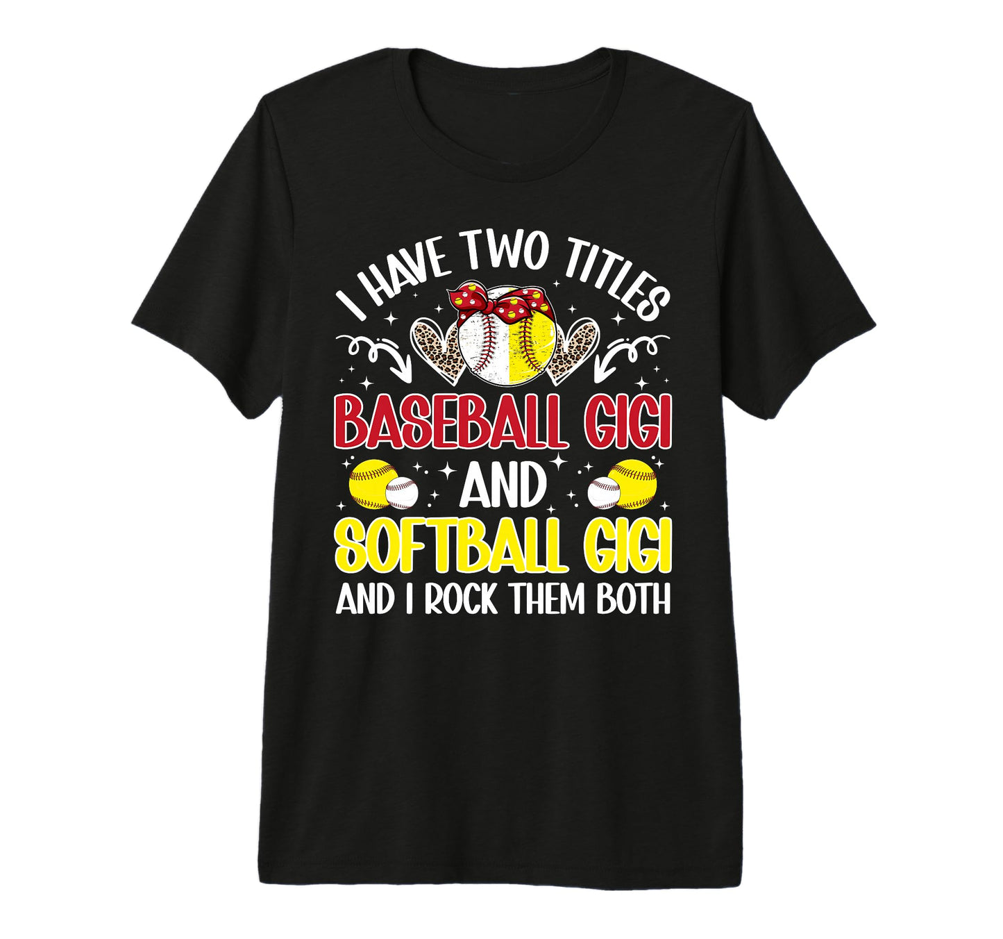 Baseball Gigi And Softball Gigi Ballers T-Shirt - Custom Art Print Unisex - T-Shirt, Sweatshirt, Hoodie