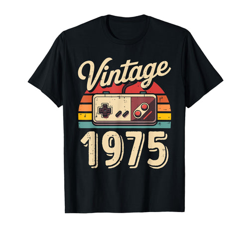 1975 Birthday 50 Year Old Gaming Dad T-Shirt - Custom Art Print Unisex - T-Shirt, Sweatshirt, Hoodie