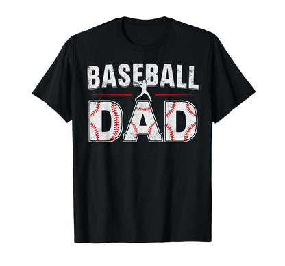 Softball Ball Dad Baseball Dad Parent T-Shirt - Unique Graphic Unisex - T-Shirt, Sweatshirt, Hoodie